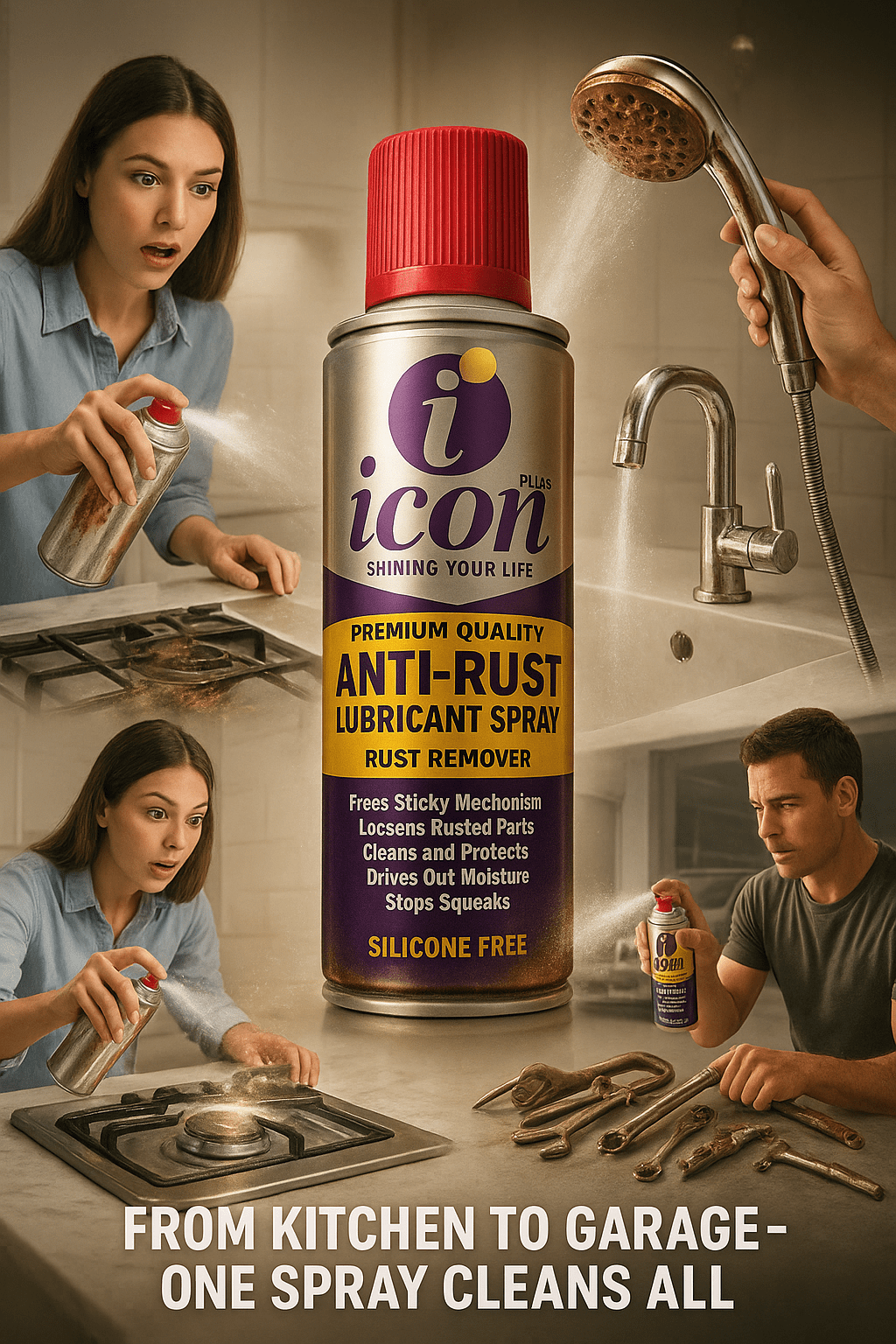 Premium Multi-Purpose Rust Remover | Anti-Corrosion & Metal Protection Spray