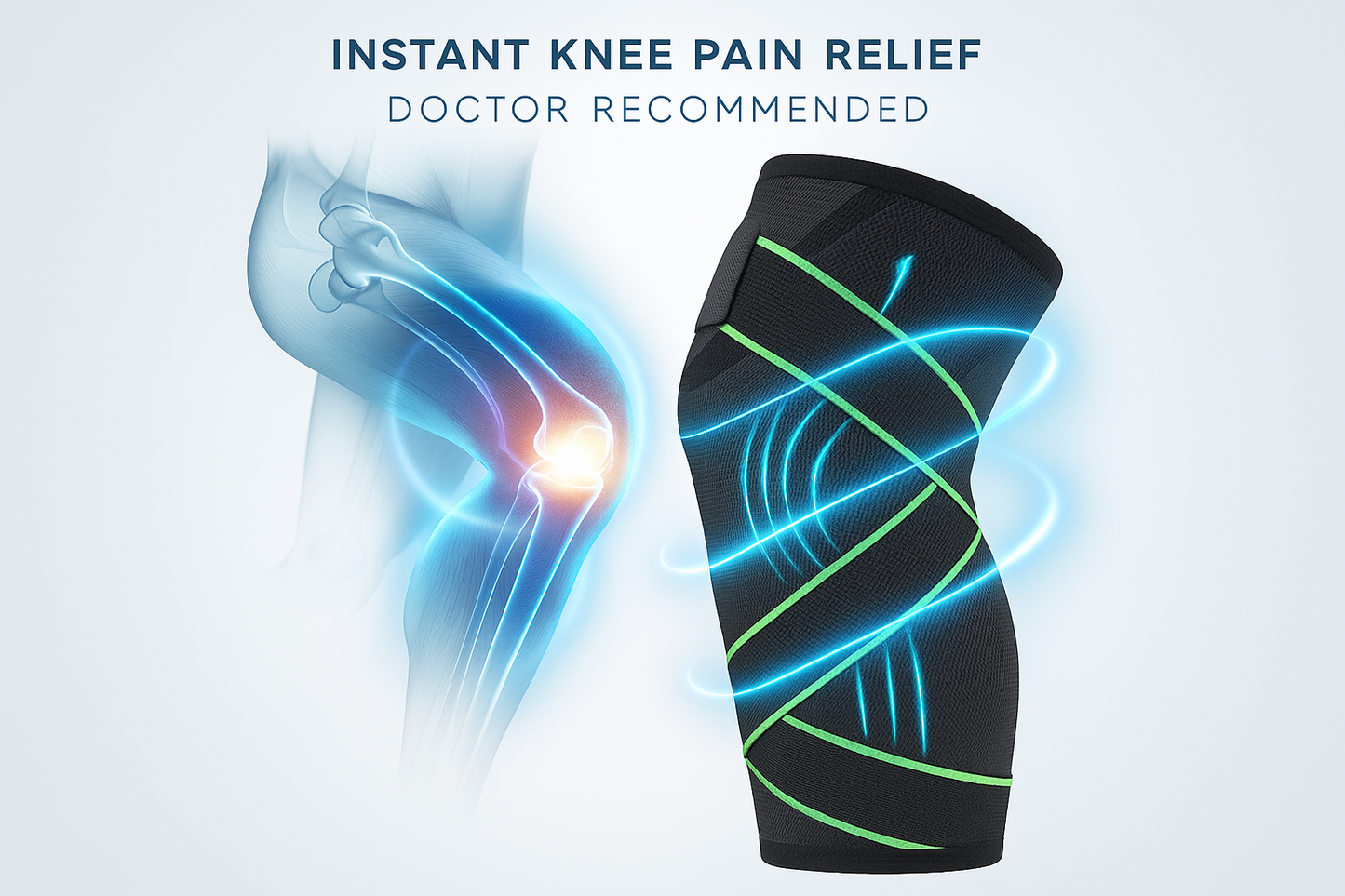 Pair Of Scientific Knee Pads - Random color (Green , Orange or Black)