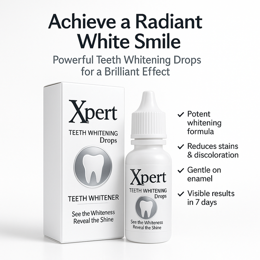 🔥 Xpert Teeth Whitening Drops – 7 Din Mein Chamakte Safed Daant, Ghar Baithe!