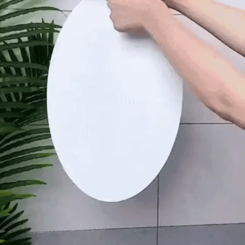 Oval Bathroom House Mirror Acrylic Wall Stickers 200×300
